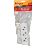 Удл-ль Navigator NPE-S1-03-500-X-2*0.75 б/з 3 гн. 5м