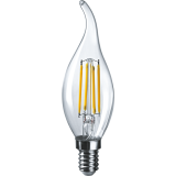 Лампа ОНЛАЙТ FC35-10-230-E14-4K-CL свеча на ветру филамент (1/10/100)