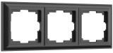 Черный  Fiore - Рамка на 3 поста WL14-Frame-03