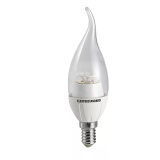 Лампа LED свеча на ветру прозрачный E14 5w 14 SMD 3300K ES