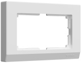 Рамка для двойной розетки WL04-Frame-01-DBL-white- Белый