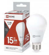 Лампа  15w LED-MO-PRO низковольтная 12-48v E27 4000K 1200Лм IN HOME (арт. 5230) (1/10/100)