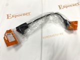 Переходник вилка-Е27 гибкий 300 мм с выключателем, черный, TDM