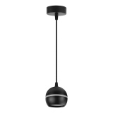 Светильник HL3568 на подвесе GX53 15W 230V, черный D90*H80 