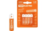 Эл-т питания LR03 AAA Alkaline 1,5V BP-4 TDM (1/96)