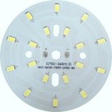 LB-1764, чип, светодиодный модуль на алюм.плате, 9W 18 LED SMD5730 495Lm 6400K D78mm