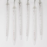 Гирлянда ULD-E3005-300-DTK WHITE IP44 ICICLE Занавес светодиодный фигурный Сосульки. соединяемый. 2.7х0.42м. 10 подвесов. Белый свет. Провод прозрачный