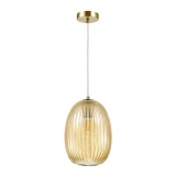4704/1 PENDANT ODL20 283 янтарный/бронзовый Подвес E27 60W 220V DORI