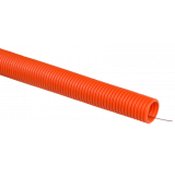 Труба гофрированная D=16 мм с зондом оранжевая ПНД СВ Профиль, ИЕК