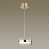 4729/14L L-VISION ODL20 317 золотой/прозрачный Подвес LED 4000K 14W 220V AKELA