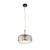SL1053.243.01 Светильник подвесной ST-Luce Золотистый/Дымчатый LED 1*9W 3000K