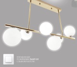 Св-к FILICIA 6*G9 R-700*280*470-BRONZE/WHITE