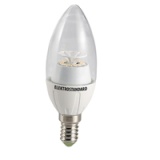 Лампа LED свеча Е14 6w 12SMD 4200K прозрачная ES