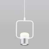 50165/1  Oskar Eurosvet подвесной светильник белый серебро