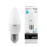 Лампа Gauss LED Elementary Candle 8W E27 4100K 1/10/50¶