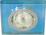 8170-2/(CD3006) 7-мультиколор-серебро, G5.3  MR16 светильник декоративный со стеклом Feron