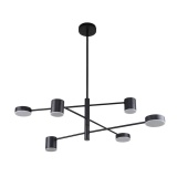 3094-6P, потолочная люстра, D900xH490/790, 3xLEDx5W + 3xLEDx7W, 1464LM, 4000K
