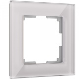 Дымчатый, стекло - Рамка на 1 пост / WL01-Frame-01 Werkel