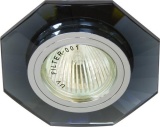 8120-2/(CD3011) серый-серебро, G5.3  MR16 светильник декоративный со стеклом Feron