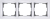 Белый/хром - Рамка на 3 пост +хром/WL03-Frame-03-white Werkel