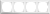 Белый Fiore - Рамка на 4 поста WL14-Frame-04