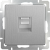 Серебряный рифленый - Розетка Ethernet RJ-45 /W1181009 Werkel