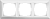 Белый Fiore - Рамка на 3 поста WL14-Frame-03