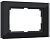 Черный - Рамка для двойной розетки (черный) Favorit WL01-Frame-01-DBL