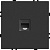Розетка компьютерная 1-местная RJ-45 (механизм), серия Эмили, RST00-5117-05, черный уголь, soft touch