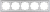 Белый жемчуг - Рамка на 5 пост  /WL07-Frame-05-жемчуг Werkel