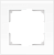 WL01-Frame-01 / Рамка на 1 пост (белый матовый)