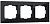 Werkel черный, стекло - Рамка на 3 поста WL01-Frame-03 Черный