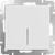 Белый - Выключатель одноклавишный с подсветкой /WL01-SW-1G-LED  Werkel