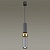 4071/5L L-VISION ODL19 024 серый/золото Подвес GU10 1*5W SAKRA