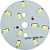 LB-1762, чип,  светодиодный модуль на алюм.плате, 5W 10LED SMD5730 275Lm 6400K D50mm