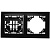Рамка двухместная горизонтальная, серия Эрна, PFR00-9002-03, черный